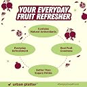 Urban Platter Canadian Pomegranate Juice, 350ml (Unsweetened, Clean Label, Contains Natural Antioxidants, Not From Concentrate) gallery image