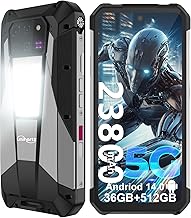 Tank 3 Pro Rugged Smartphone 5G, Android 14 Mobile Phones with Projector, 36GB RAM+512GB ROM, 6.79" Waterproof Unlocked Cell Phone 23800mAh, 2TB Expand/OTG(Support T-Mobile&Verizon Only)