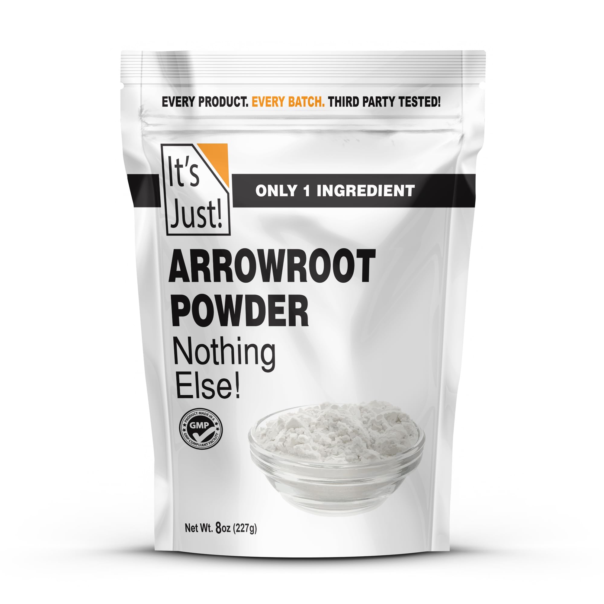 It's Just - Arrowroot Powder, 8oz 8 Ounce (Pack of 1)
