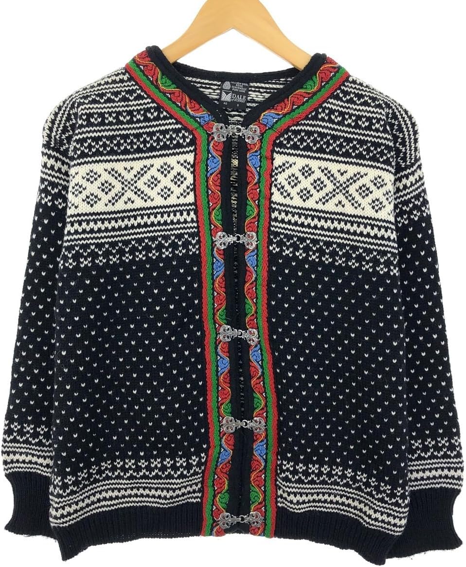 DALE of NORWAY ノルディック柄 総柄 ウール チロルカーディガン DALE of NORWAY 総柄 ノルディック柄 ウール チロルカーディガン
