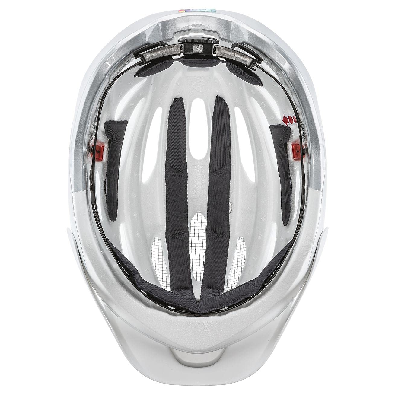 uvex True Damen-Fahrradhelm, White-Silver, 55-58 cm | individuelle Größenanpassung