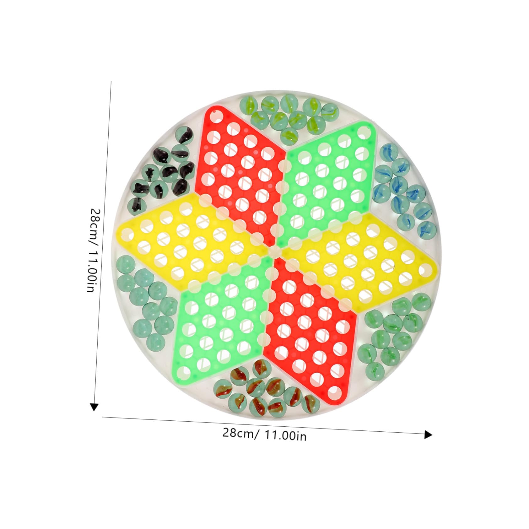 TOYANDONA Interactive Glass Bead Checkers Educational Game for Fun Flying Chess to Develop Strategic Thinking and Skills Present for Birthdays and Parties