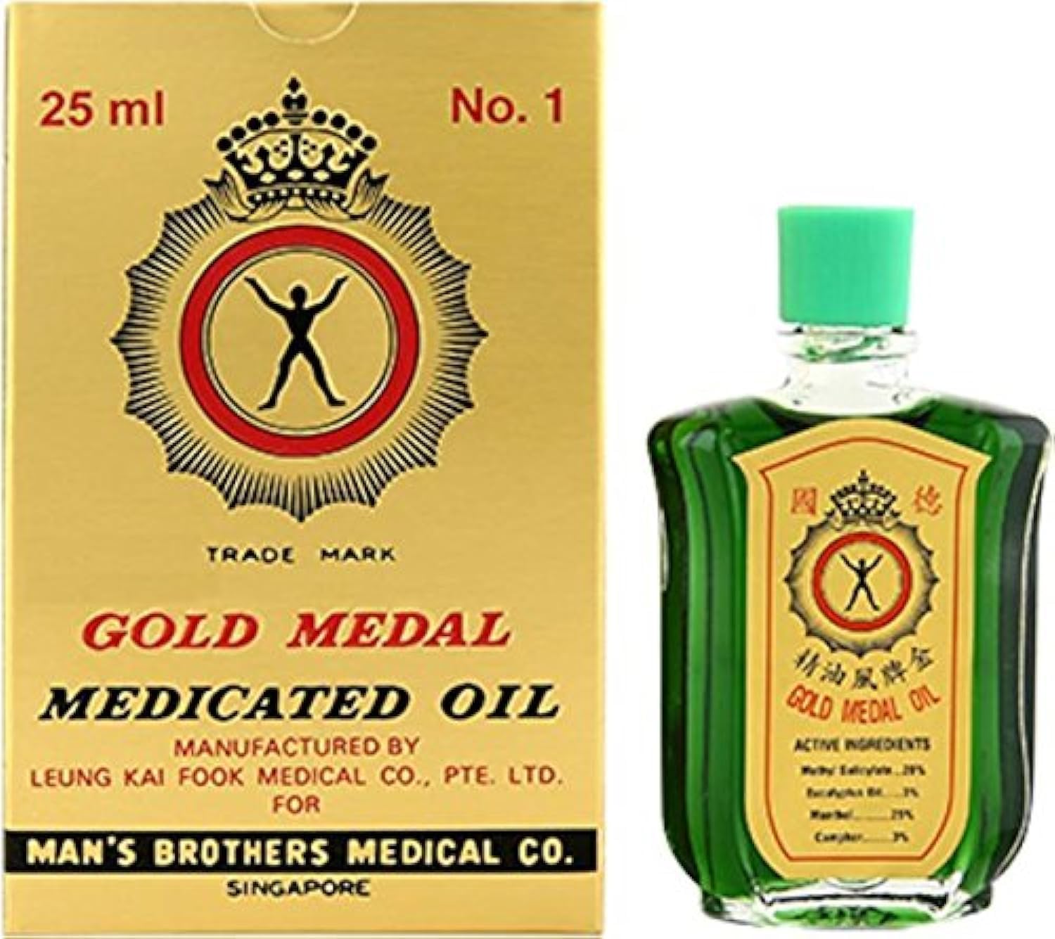 Gold Metal Medicated Oil from Solstice Medicine Company 0.85 Oz - 25 ml Bottle