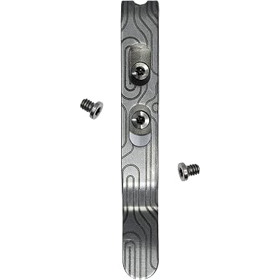 Pocket Clip for Leatherman Free P & T Series, ARC, Bond and Curl Multi-tools | Titanium TC4 - Matte | Titanium Screws | 5 Custom Designs - ‘Norwegian Wood Matte’