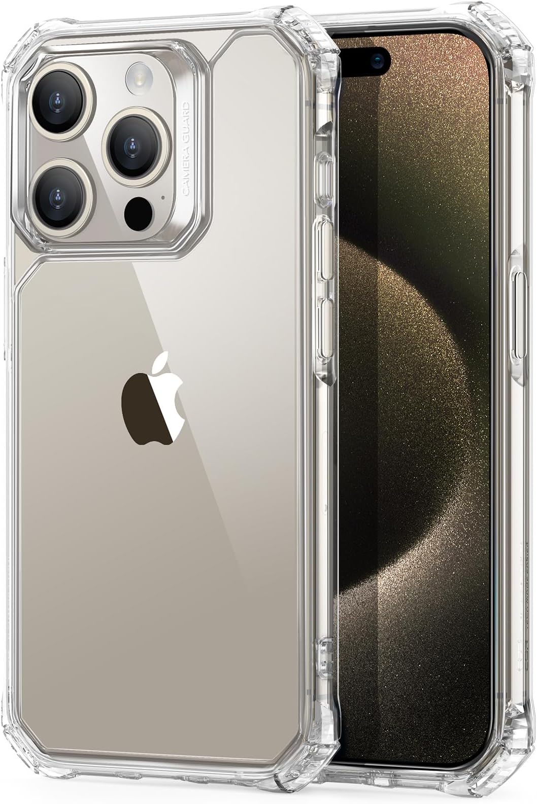 ESR for iPhone 15 Pro Max Case, Military-Grade Protection with Shock-Absorbing Corners, Scratch-Resistant and Anti-Yellowing Acrylic Back, Slim Protective Phone Case, Air-Armor Series, Clear