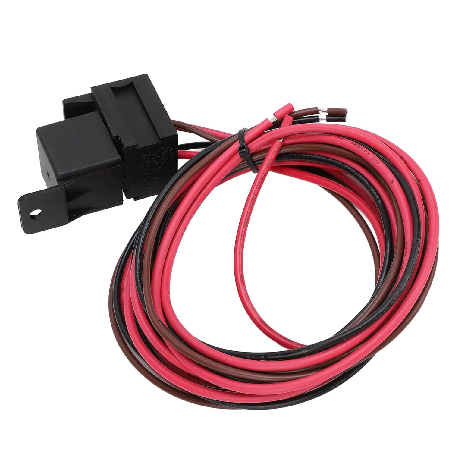 Electric Fan Thermostat Control Relay Wire Kit, Automotive Relay Thermostat Switch Kit for Radiators Fans Temperature Sensor Switch, DC12V 60A Adjustable Universal Fit for Car