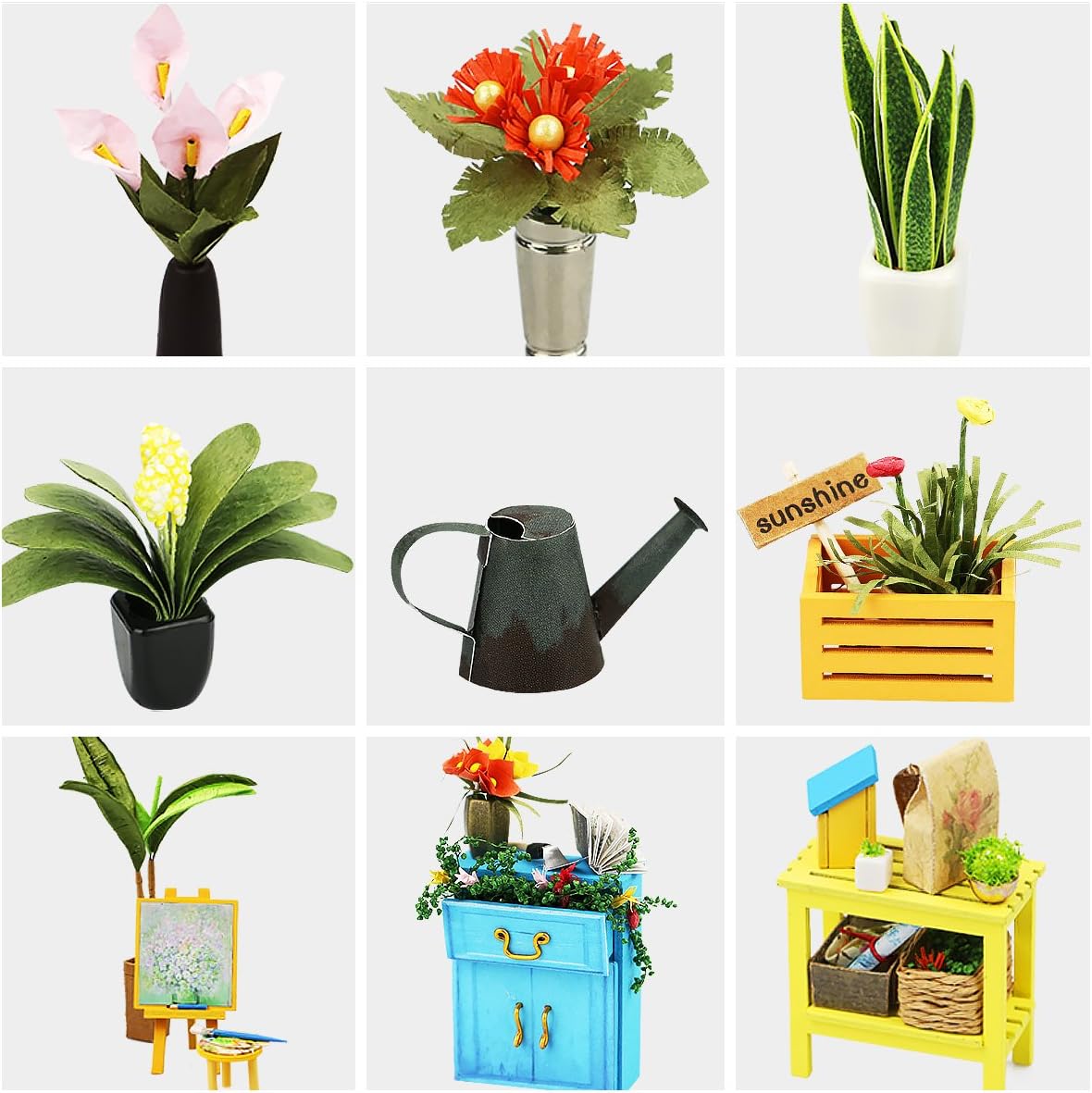 Robotime® Cathy's Flower House DIY Miniature Dollhouse Kit