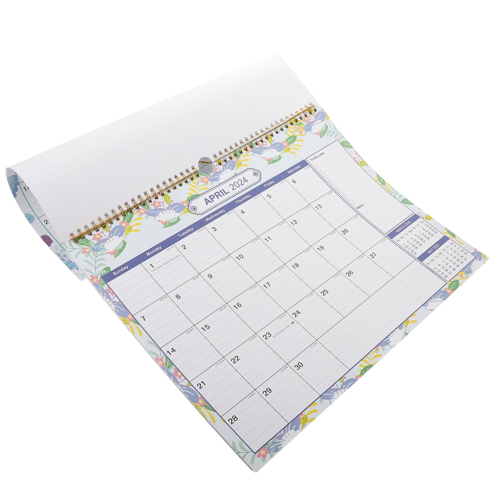 SEWACC 3 Piezas calendario inglés calendario de escritorio os de mesa os mesa 2024 o de pared mensual 2023 o de material de oficina