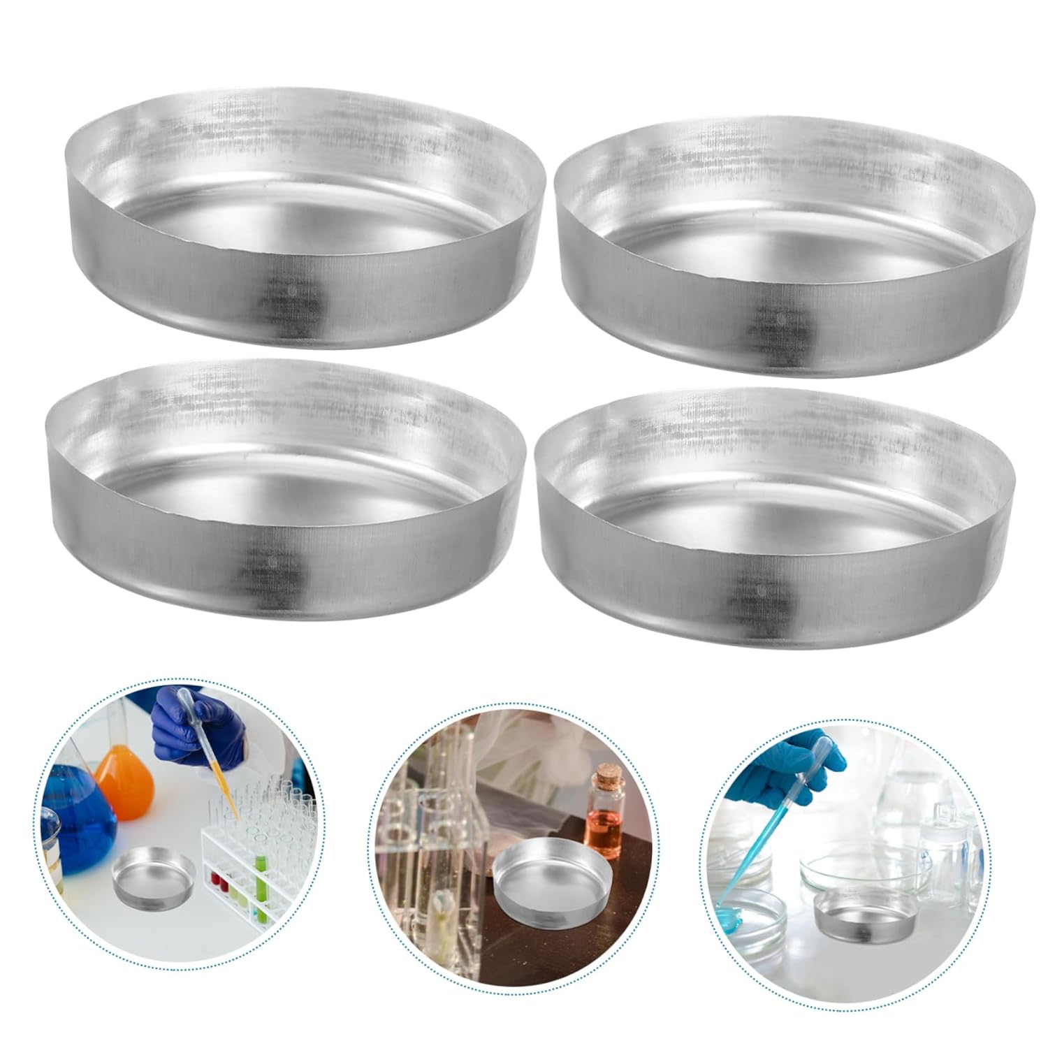 Gatuida 50pcs Weighing Trays Weigh Boats for Lab Use Sample Weighing Dishes for Accurate Measurement of Powders and Liquids