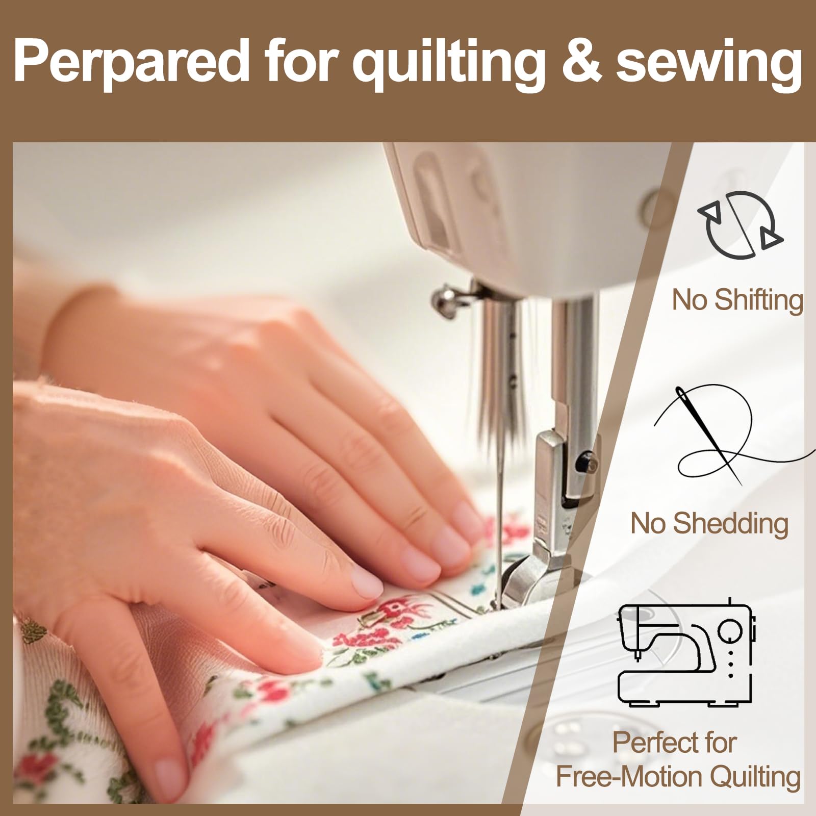 Natural Cotton Batting for Quilting & Sewing -6
