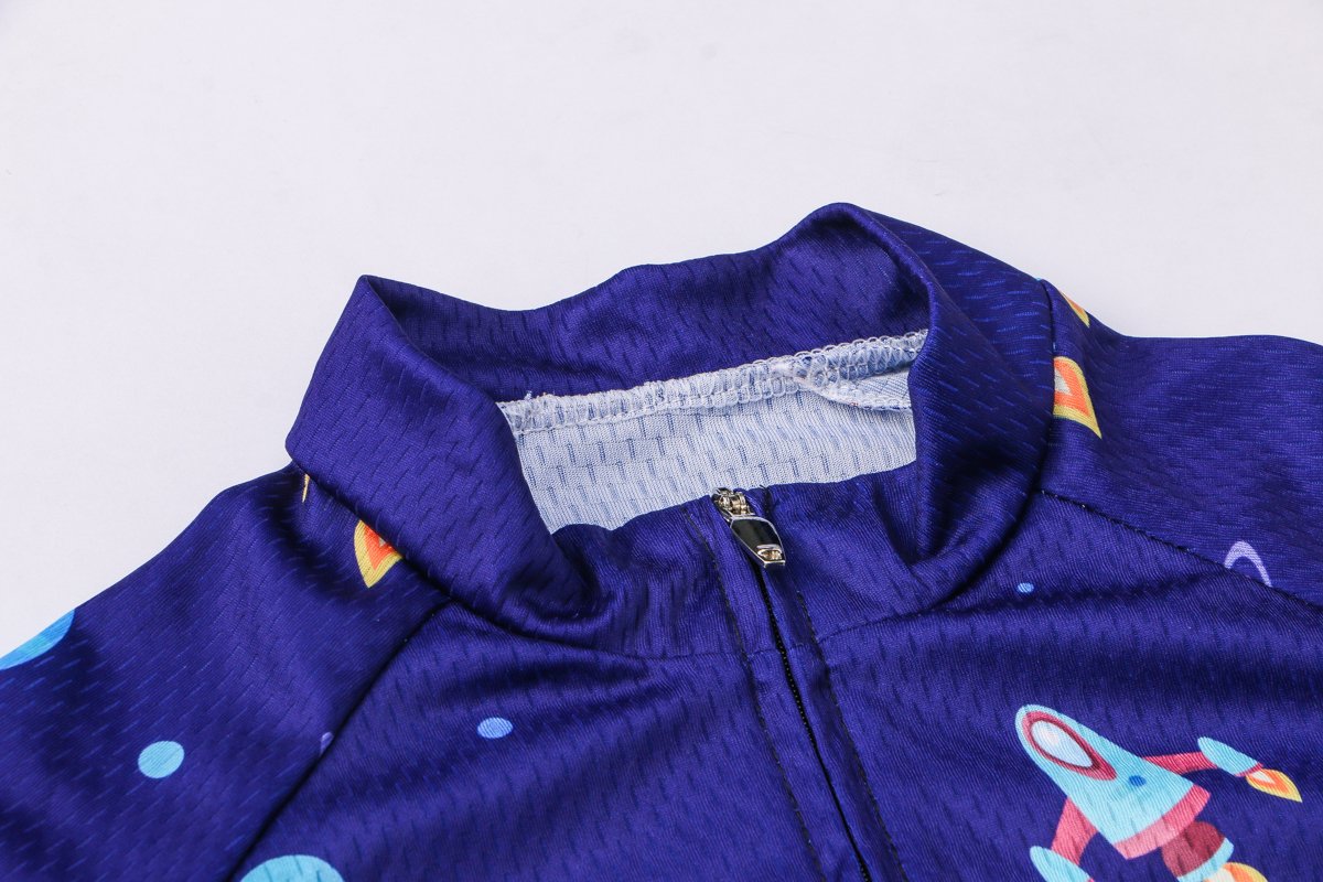 Camiseta de ciclismo de manga corta para niños y niñas