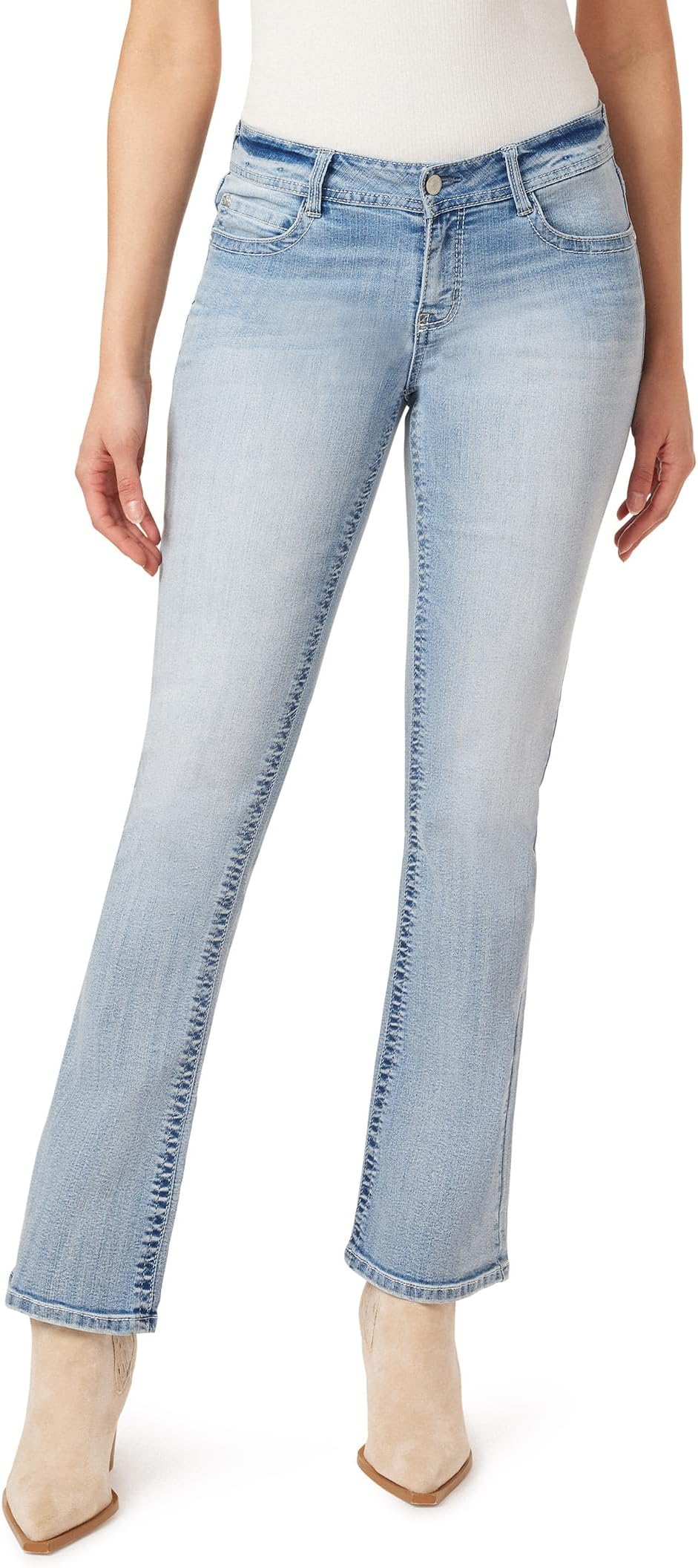 WallFlower Women's Feisty Curvy Skinny Low Rise Insta Stretch Juniors Jeans