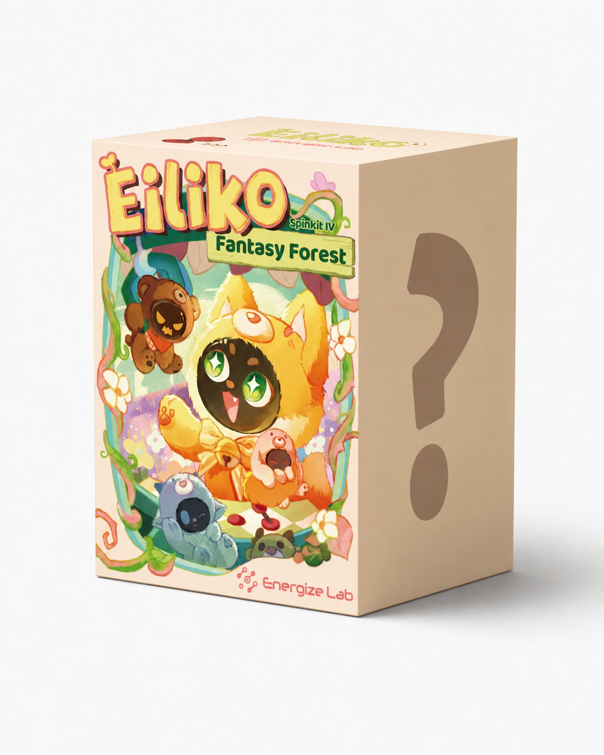 ENERGIZE LAB Eiliko Fantasy Forest Mystery Box, Random 1 of 4 Plush Character Bodies for Eiliko, Unlock Exclusive Expressions & Animations, Collect Foxy, Bunny, Cubby & Wooly