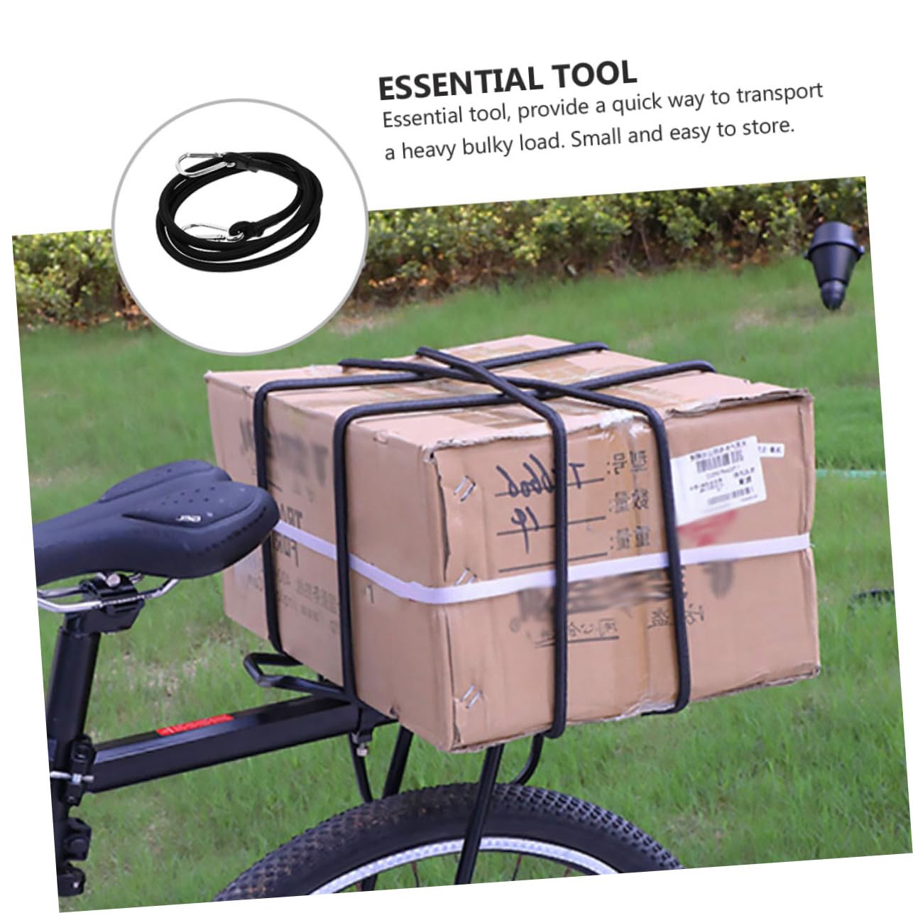 OUNONA Elastic Cargo Binding Belt Tensioner Fastening Belt with Elastic Cord for Luggage Outdoor Gear and Cargo Straps and Reliable Tensioning