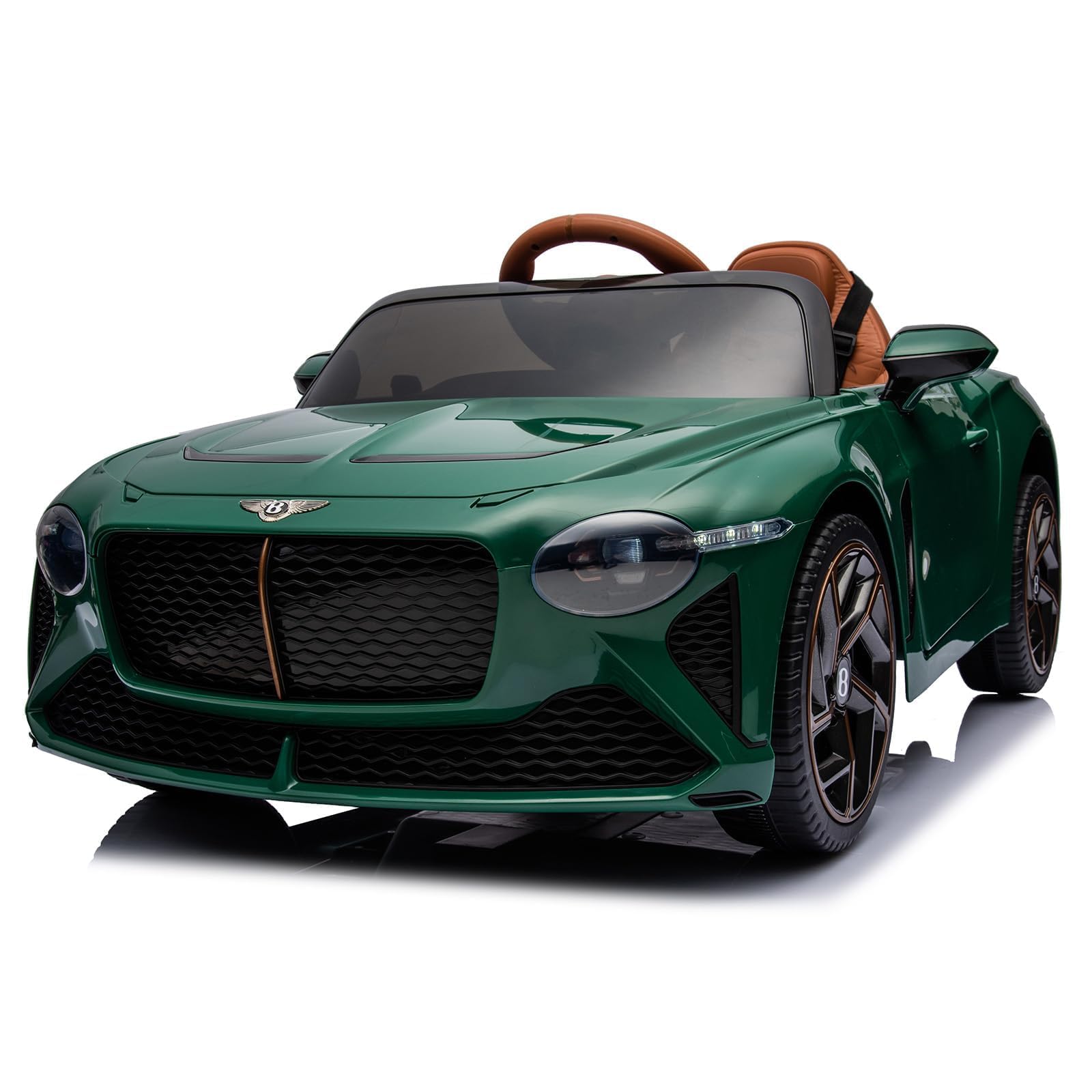 GarveeTech Lizenziertes Luxusauto Bacalar Kinder Elektroauto 12V – Mit Fernbedienung, LED-Lichter, Musik, Hupe, Scherentüren, Federung, 3 Geschwindigkeiten – Sicheres Elektroauto für Jungen & Mädchen