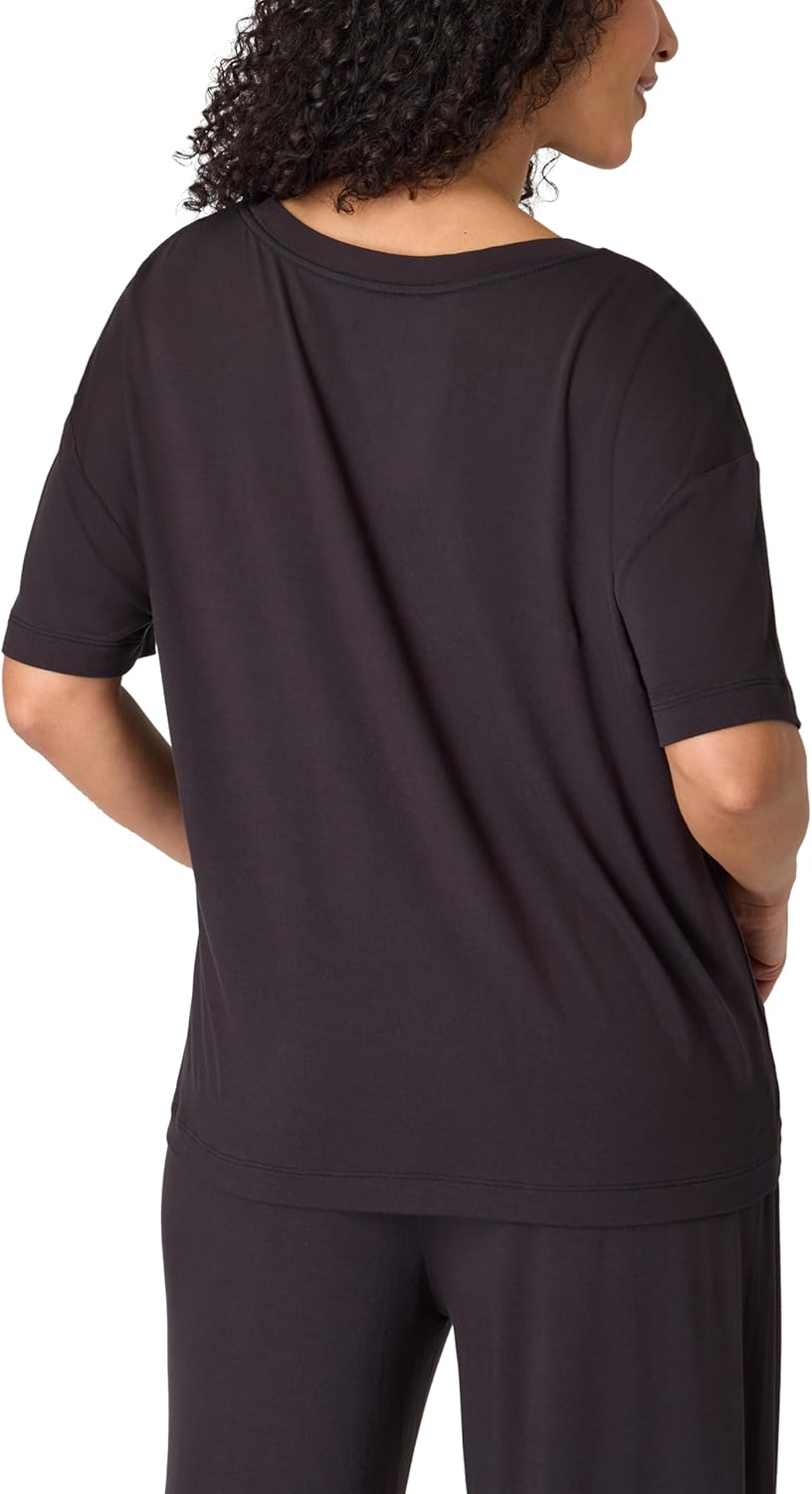 Bali Womens Sleepwear T-Shirt, Breathe Short-Sleeve Pajama Tee, Boxy Sleepwear Tee for Women - Image 2