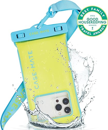 Miniatura 2 de Case-Mate Funda impermeable IP68 para teléfono  Funda flotante impermeable con cordón cruzado  Esenciales de viaje para playa y cruceros  Compatible