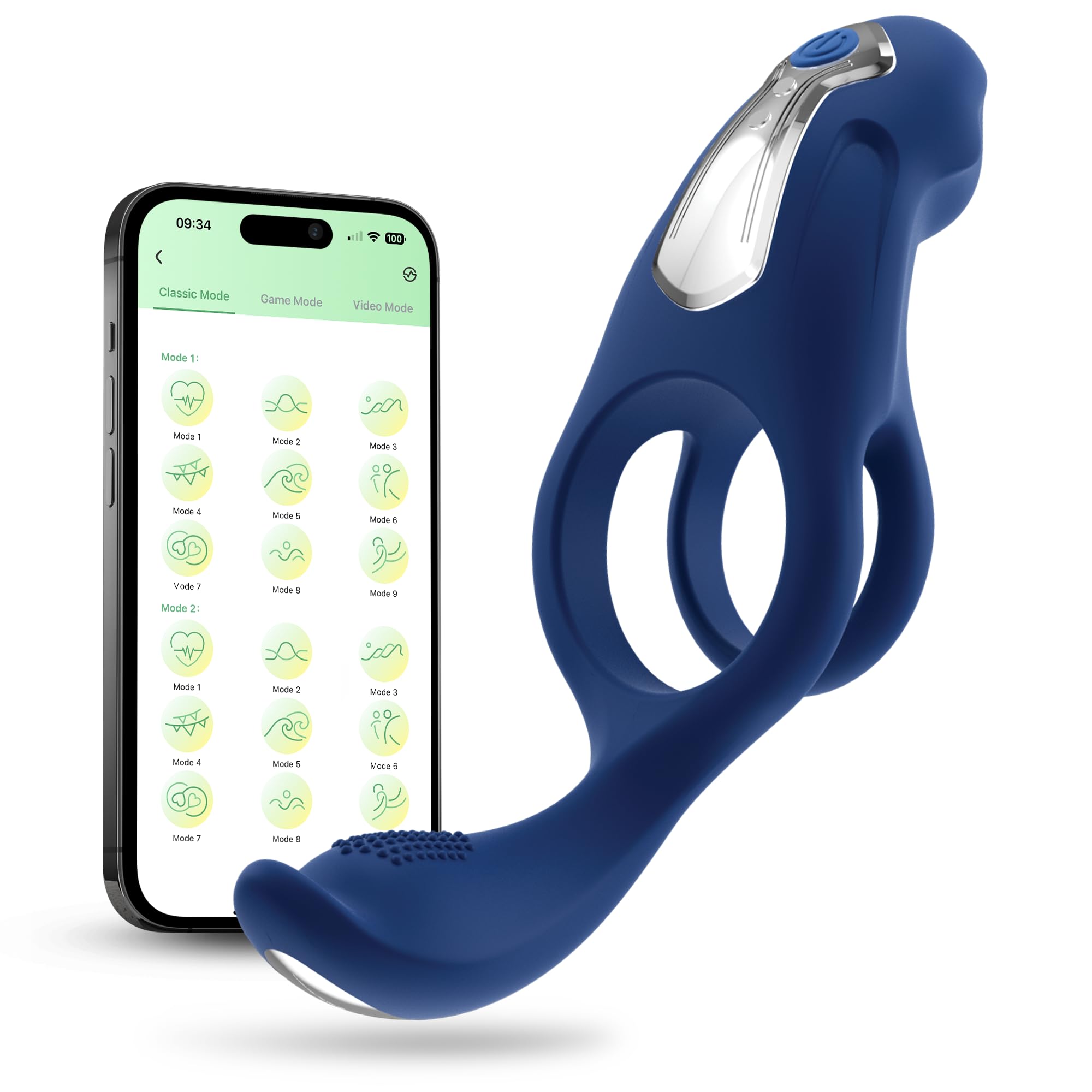 app controlled vibrating cock ring Honey Play Box Anello App-Controlled Vibrating Double Cock Ring – Amazing  Intimate Essentials main image 0