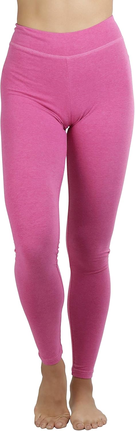 ToBeInStyle Women's Single Medium Weight Breathable Cotton-Spandex Leggings - Image 4