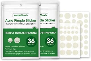 Acne Pimple Sticker Patch Transparent Invisible Absorbing Cover Blemish Spot Skin Care Facial Stickers 2 Sizes (36 Count)