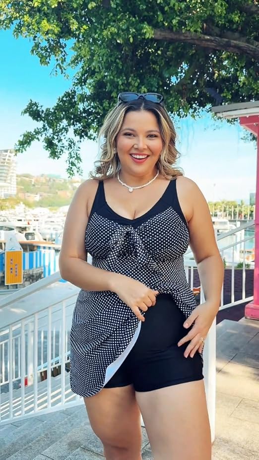 Hanna Nikole Tankini Badmode voor dames, plus size, push-up tankini