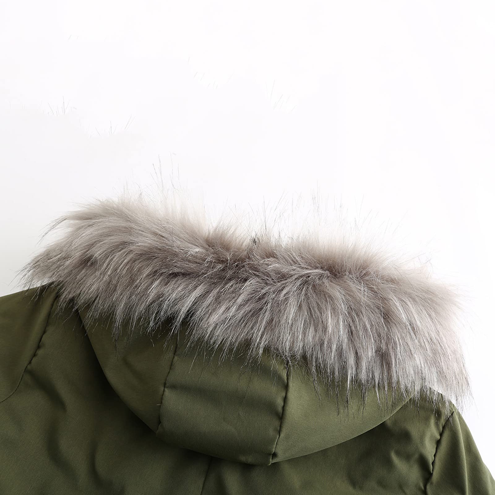 Chaqueta Mujer Invierno Abrigos De Cazadora Forro Polar，Abrigo polar con capucha para mujer chaqueta gruesa cálida de nieve prenda exterior talla grande con bolsillos laterales dobles