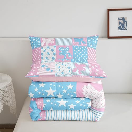 Miniatura 31 de Castle Fairy Juego de edredón de Halloween tamaño individual, juego de ropa de cama con estampado de animales de murciélagos negros para niños