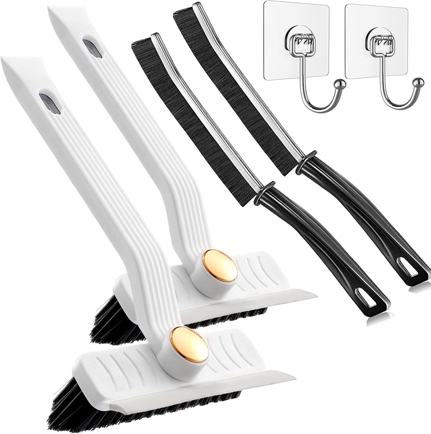 Bathroom Cleaning Brush with Wiper 3 in 1 Tiles Cleaning Brush Floor Scrub Bathroom Brush with Long Handle 120° Rotate Bathroom Floor Cleaning Brush Home Kitchen Bathroom Cleaning Accessories (A) (B0D9HKHR47) Amazon Price History, Amazon Price Tracker