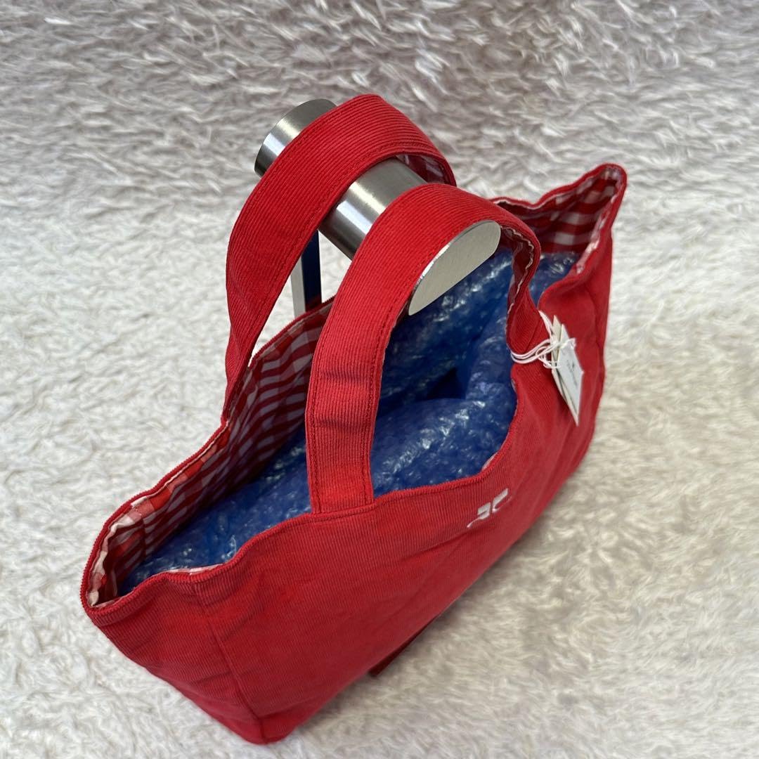 クレージュ アイコニック ハンドバッグ 保存袋付き ロゴ刺繡 使用感の 