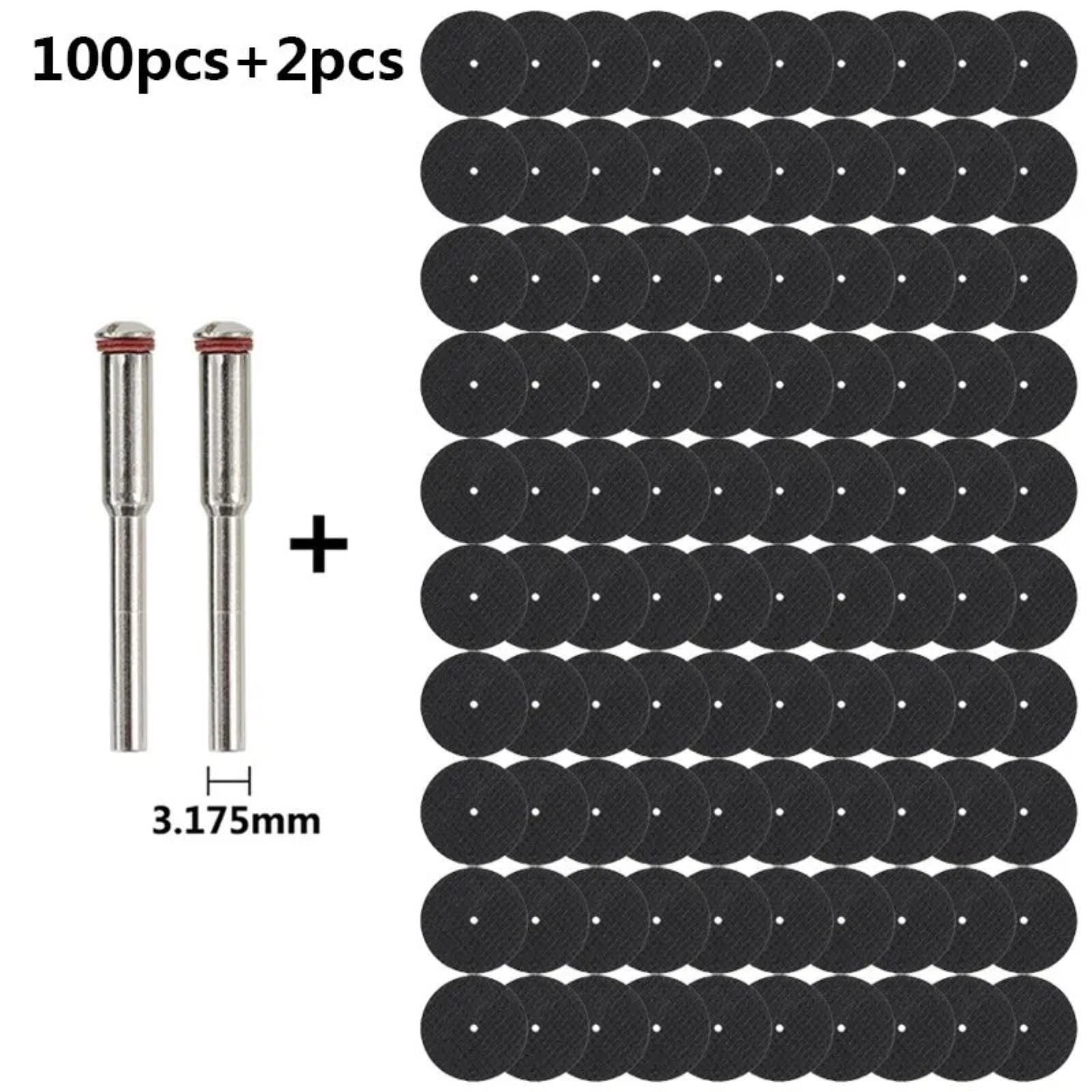 Brzeszczot do cięcia metalu 102 szt. Metalowa tarcza do cięcia z trzpieniem 1/8 '' odcinająca Tarcza ścierna Piła tarczowa