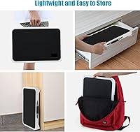 Vista 7 de Taburete Plegable con Escalón, Taburete con Escalón de Altura Ajustable con Plataforma Antideslizante, Escalera con Escalón para Adultos o Niños