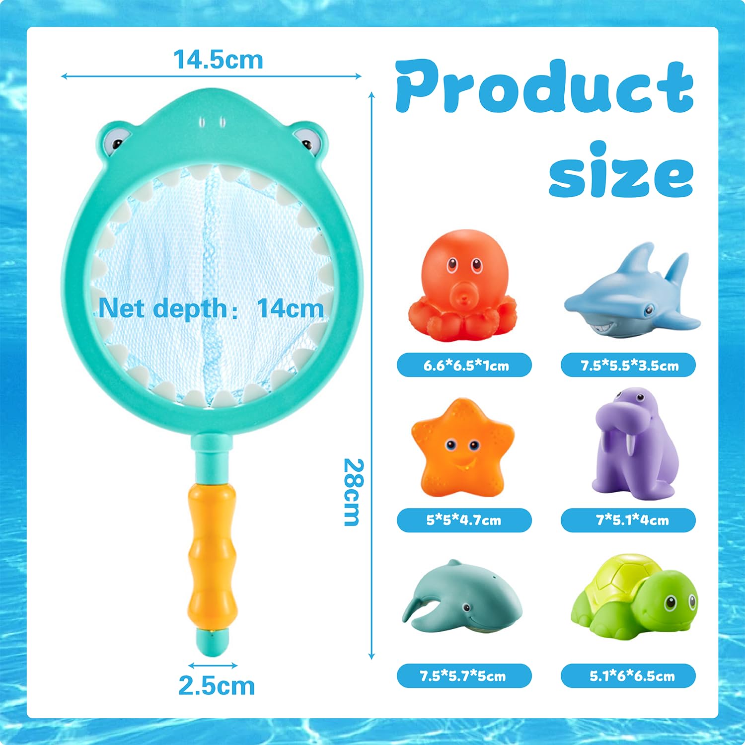 7 Piece Set-Juguetes infantiles para la bañera,paddling pool toys,Bathtub Jets Bath Toys Baby Floating Jet Bath Toys Baby Kids Toddler Shower and Pools - Image 2