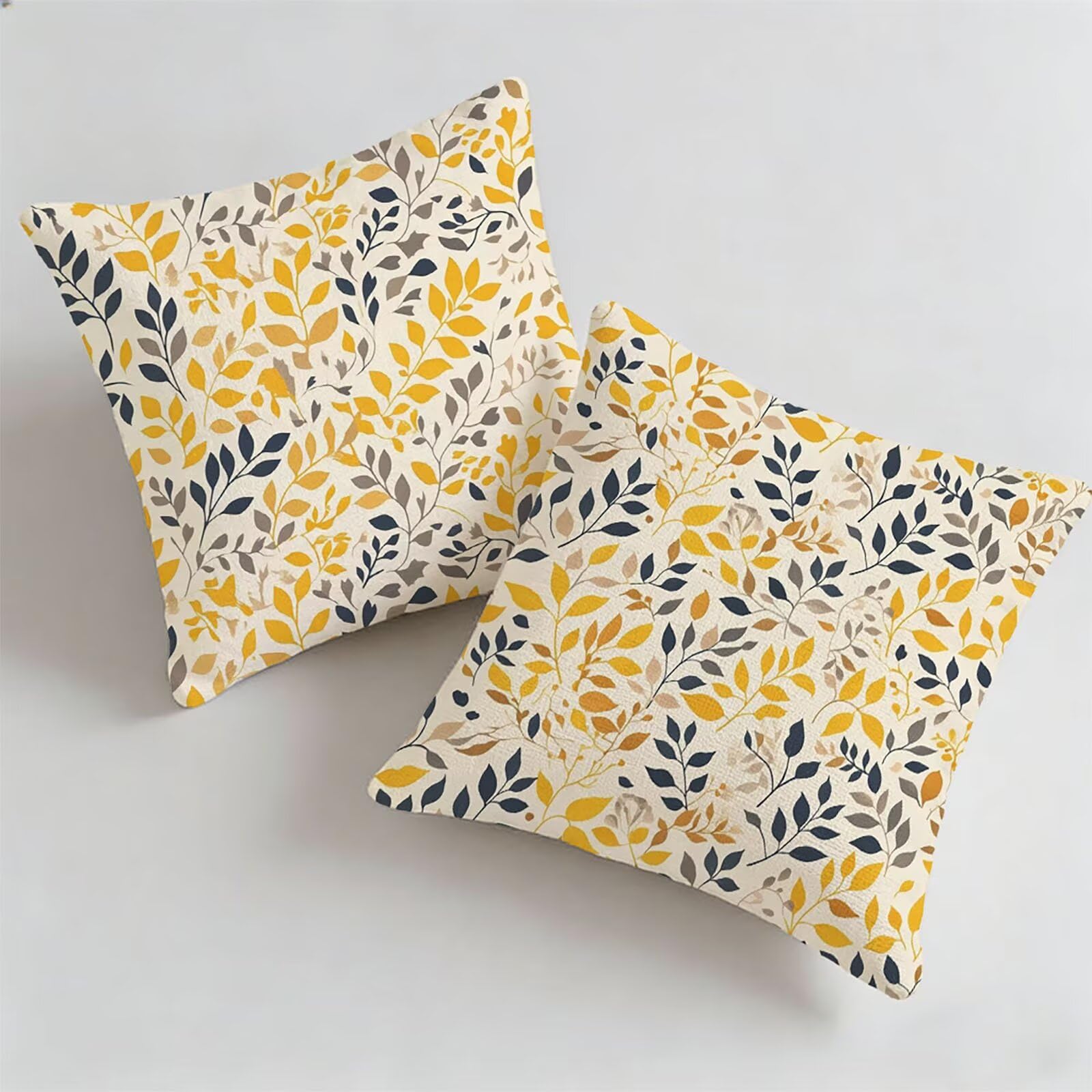 Housse de Coussin Canapé Vert 55x55cm Exterieur Impermeable Feuilles Tropicales Taie D'oreiller Décoratif Aesthetic Housse Coussin Decoration pour Chambre Sofa Jardin Balcon Terrasse Lot de 2. P-3967