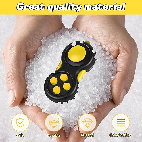 Miniatura 39 de WTYCD El Fidget Retro original: Juego de control clásico de goma Fidget Focus Toy con funciones de 8 vueltas y cordón - perfecto para aliviar