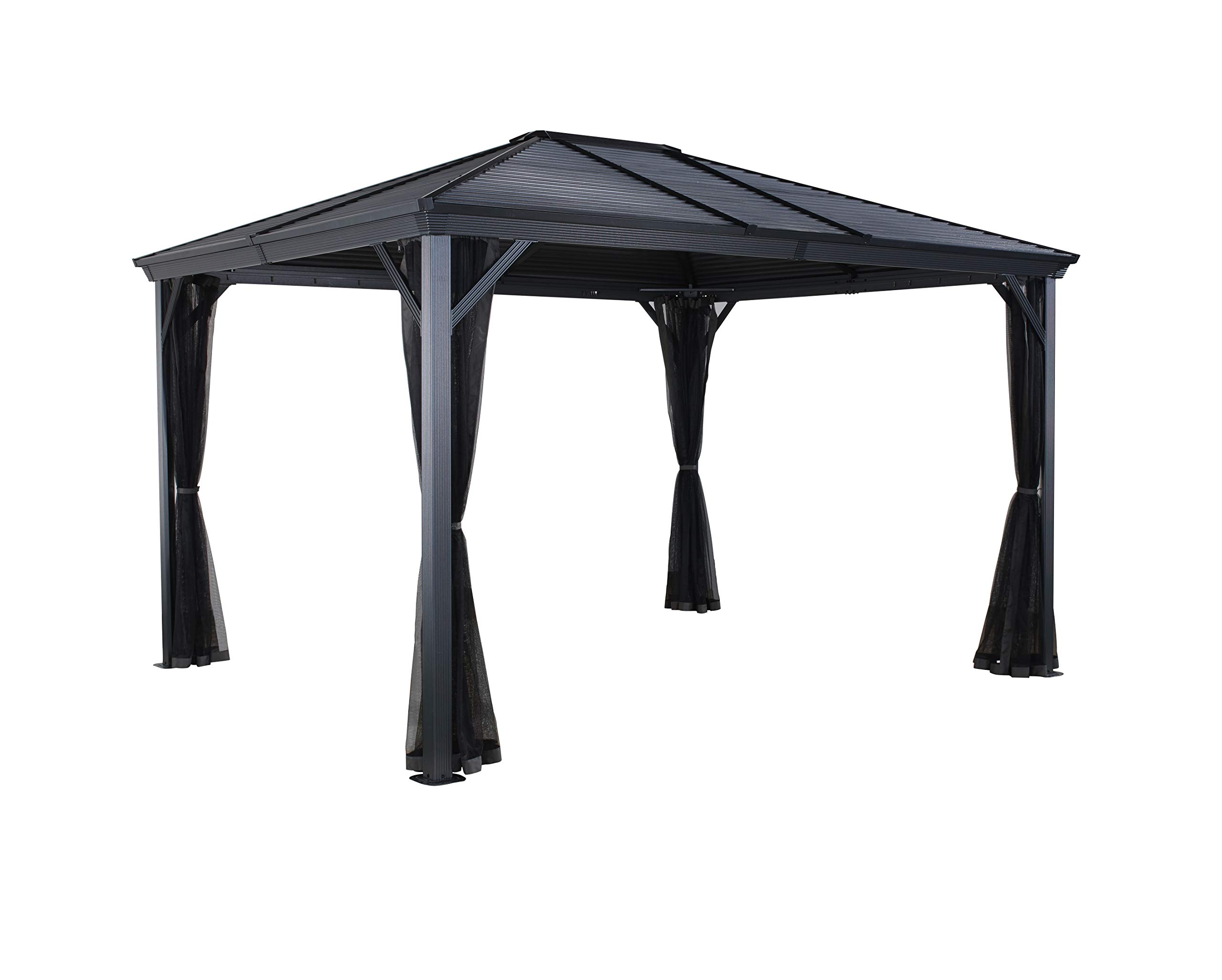 Buy Sojag Ventura Aluminium Gazebo Canopy Gazebo 10 X 10/296X296 cm (W x H)//Arbour and Gazebo