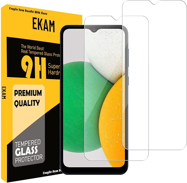 MOBILE STUFF For Samsung Galaxy A03 Screen Protector, [2 PACK] Tempered Glass [9H Hardness] [Bubble Free] [Case Friendly] Screen Protector for Galaxy A03 (6.5 inch)