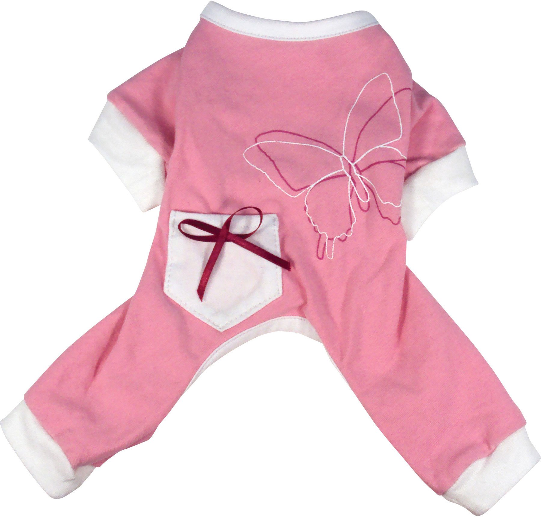 Dogit Style Butterfly Dog Pyjamas, Small, Pink