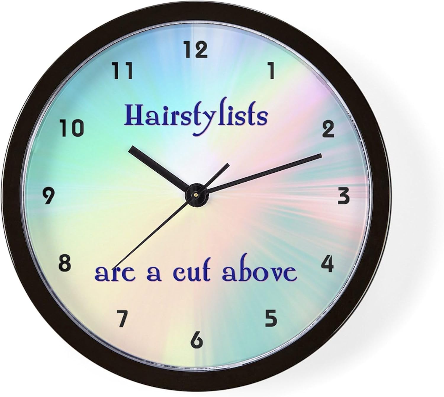 CafePress Beautician Or Hairstylist 10" Wall Clock for Livingroom, Kitchen, or Office
