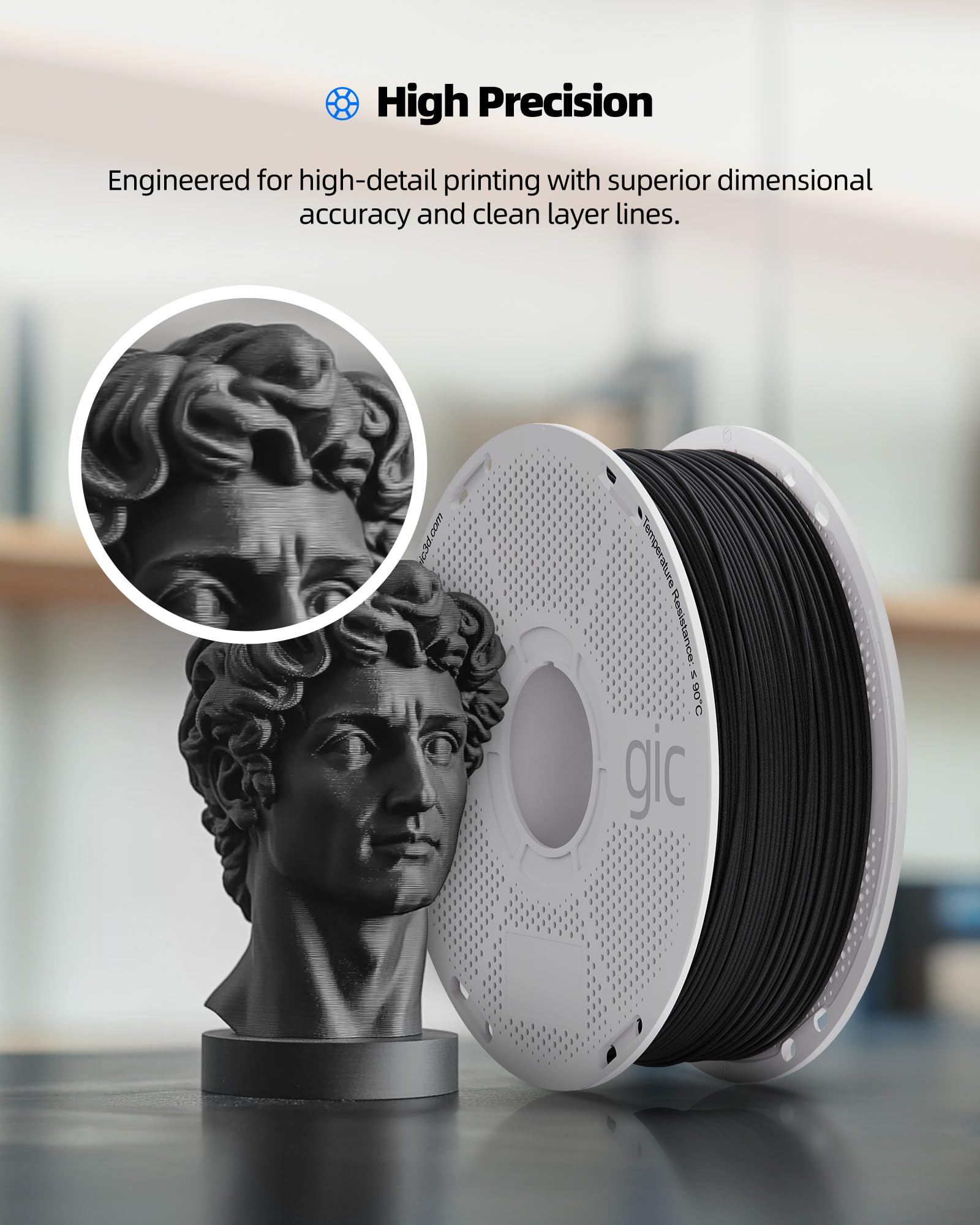 Inslogic ASA Filament Pęczek 1,75 mm, 4 kg, do drukarek 3D, odporny na UV i warunki atmosferyczne, wysoka wytrzymałość i odporność na ciepło, gładki druk, Czarny+Czerwony+Niebieski+Zielony