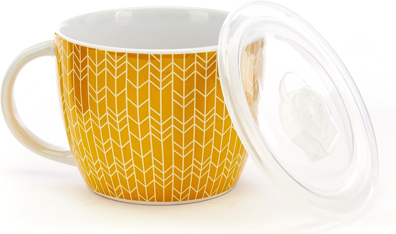 Giftcraft Microwave Soup Bowl with Lid, 26OZ Raman Soup