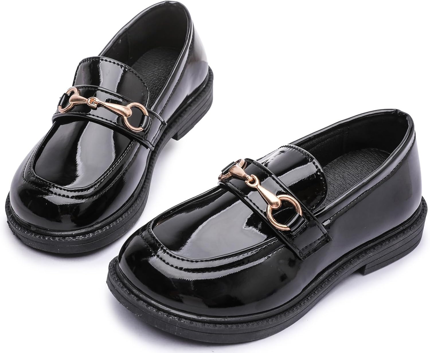 DADAWEN Toddler Little Kid Girls Loafers Slip On Flats Casual Boat Shoes Round Toe Wedding Church School Uniform Dress Shoes - Image 6