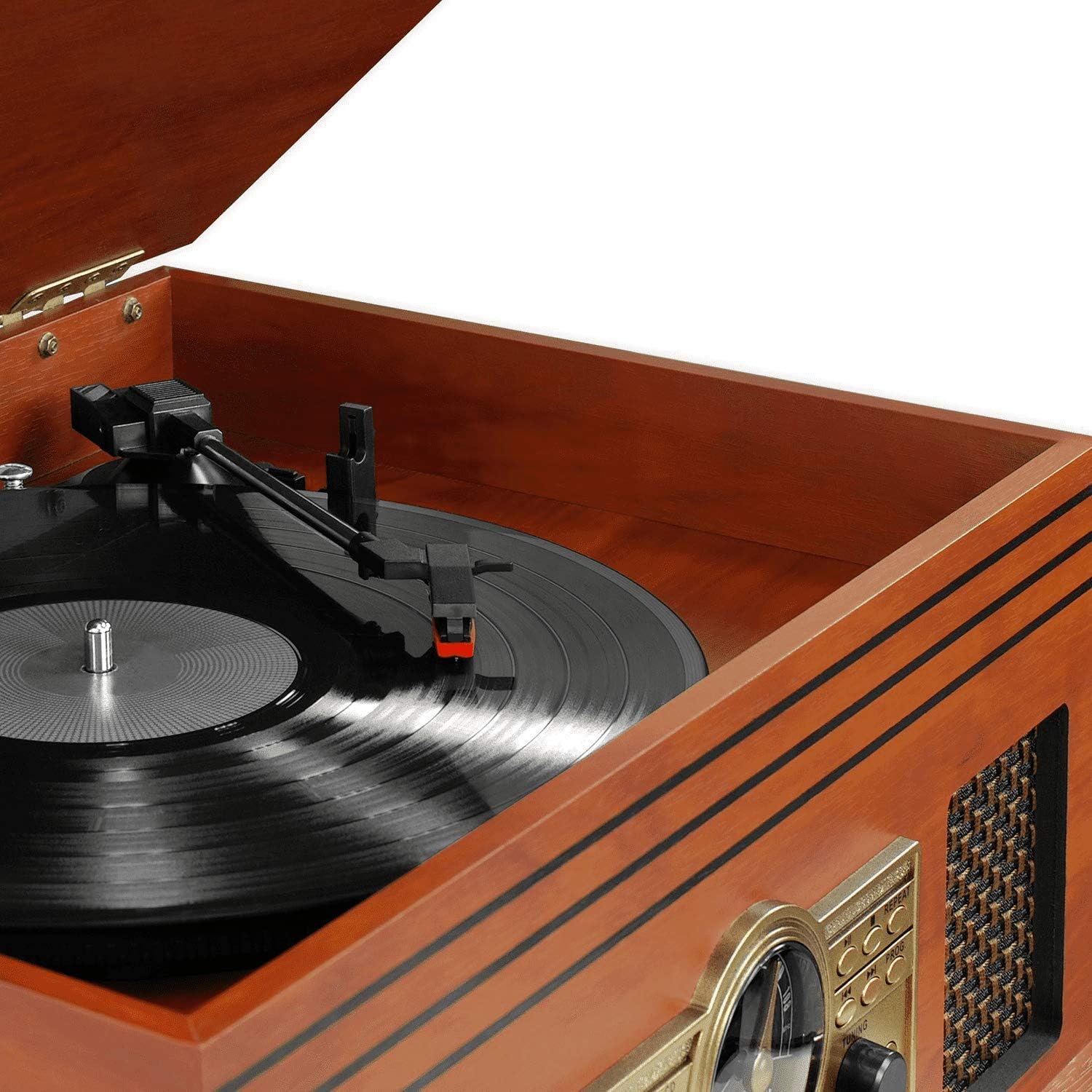 Victrola Classic 6-in-1 3 Speed Turntable with Bluetooth Mahogany VTA-220B