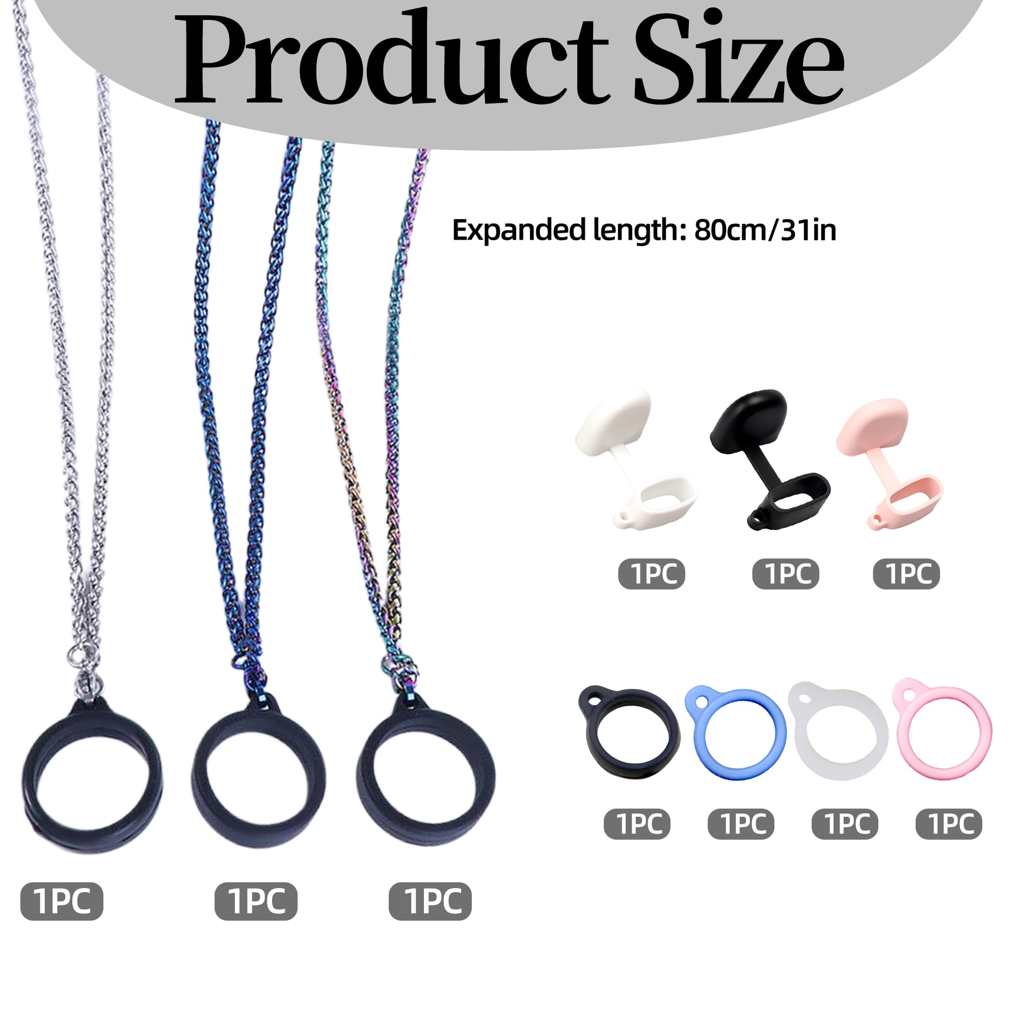 Vape Lanyard 3 Pcs Metal Vape Necklace and 4 Silicone Anti-Slip Vape Holder  Anti-Lost Vapes Holder Lanyard Chain with 3 Dust Cap for Various Flat  Cigarettes Pen : Amazon.ie: Office Products