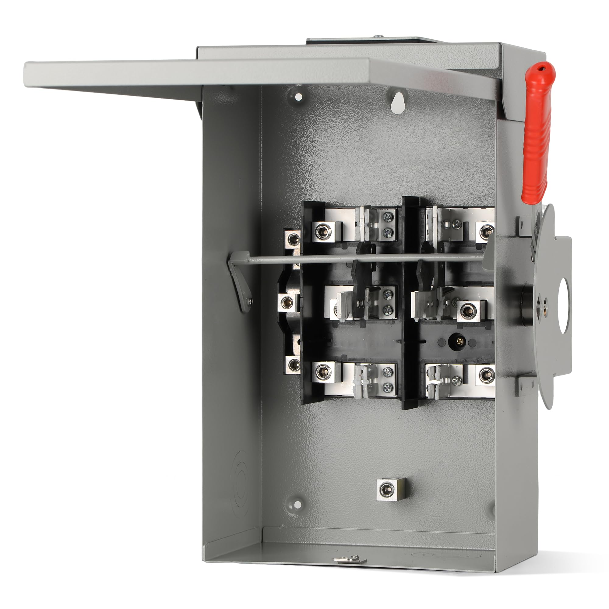 Photo 1 of [LOOSE CONTACT PLATE]100A Generator Transfer Switch for Home Backup Power, Manual Double Throw Safety Switch 120V/240V, NEMA 3R Outdoor Enclosure, Designed for Residential Generator Use