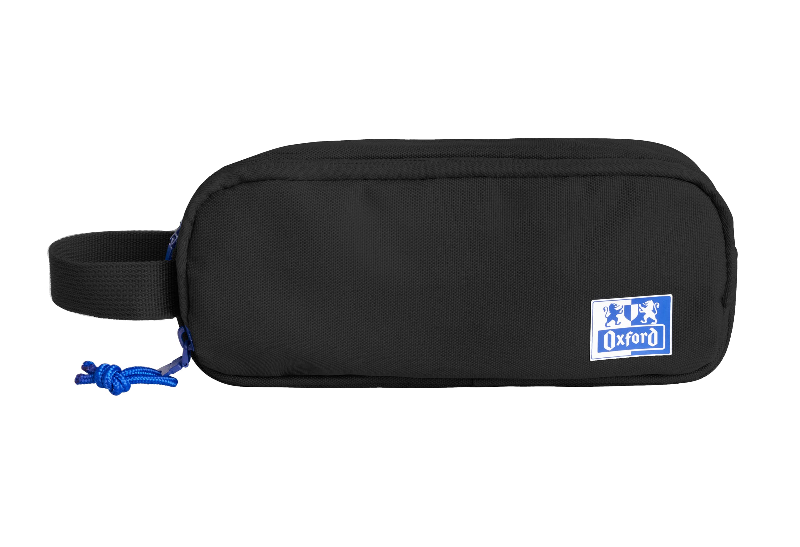 Oxford B-Smart, School Pencil Case, 3 Compartments, Elastic Rubber, RPET Recycled Material, Black