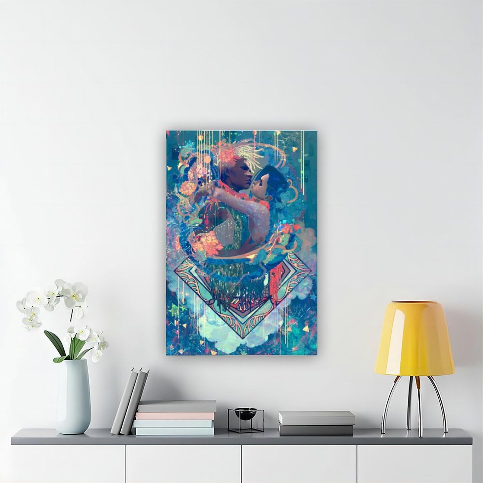 Poster Su Tela TONFON Jinx Stile Retrò - Decorazione Murale Da League Of Legends Per Camera E Ufficio