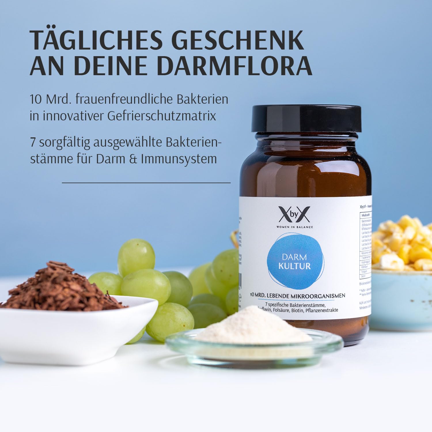 XbyX Darm Kultur & Darm Liebe 2er Set - Synbiotikum & Ballaststoffe