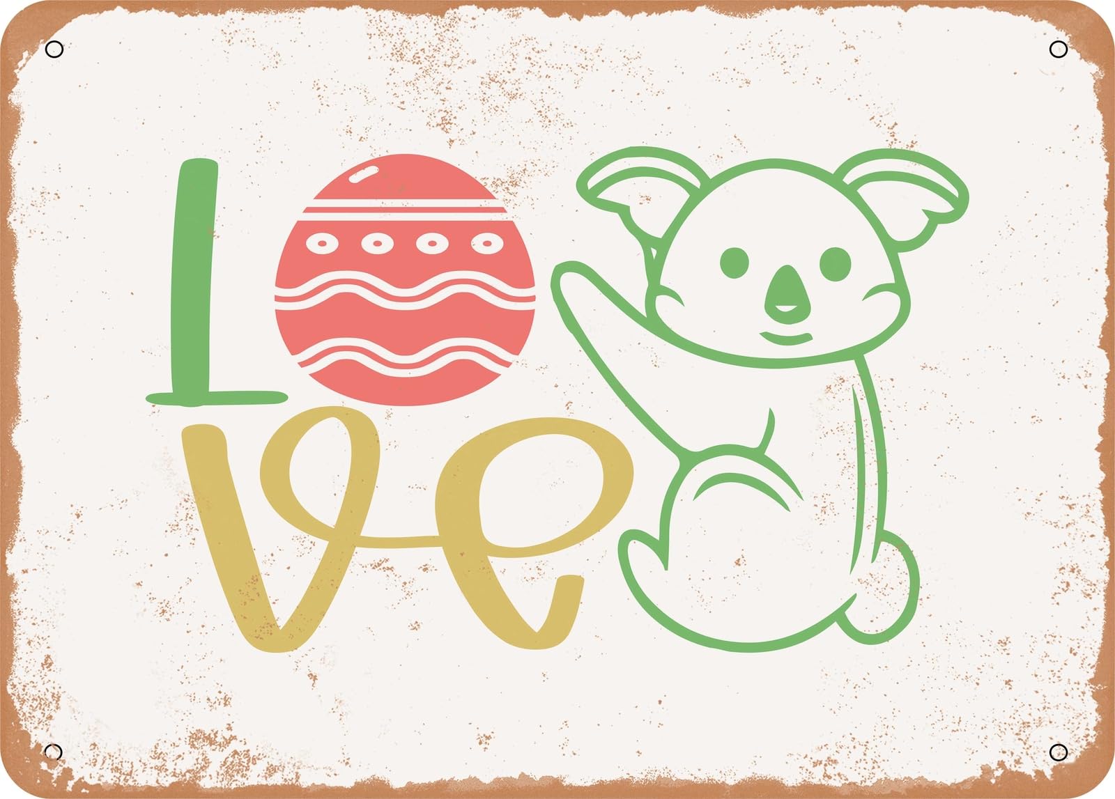 Metal Sign - Love - Vintage Look Sign home decor