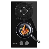 Cecotec Piano Cottura a Gas 2 Fuochi Bolero Squad GN 2200S Glass Black.