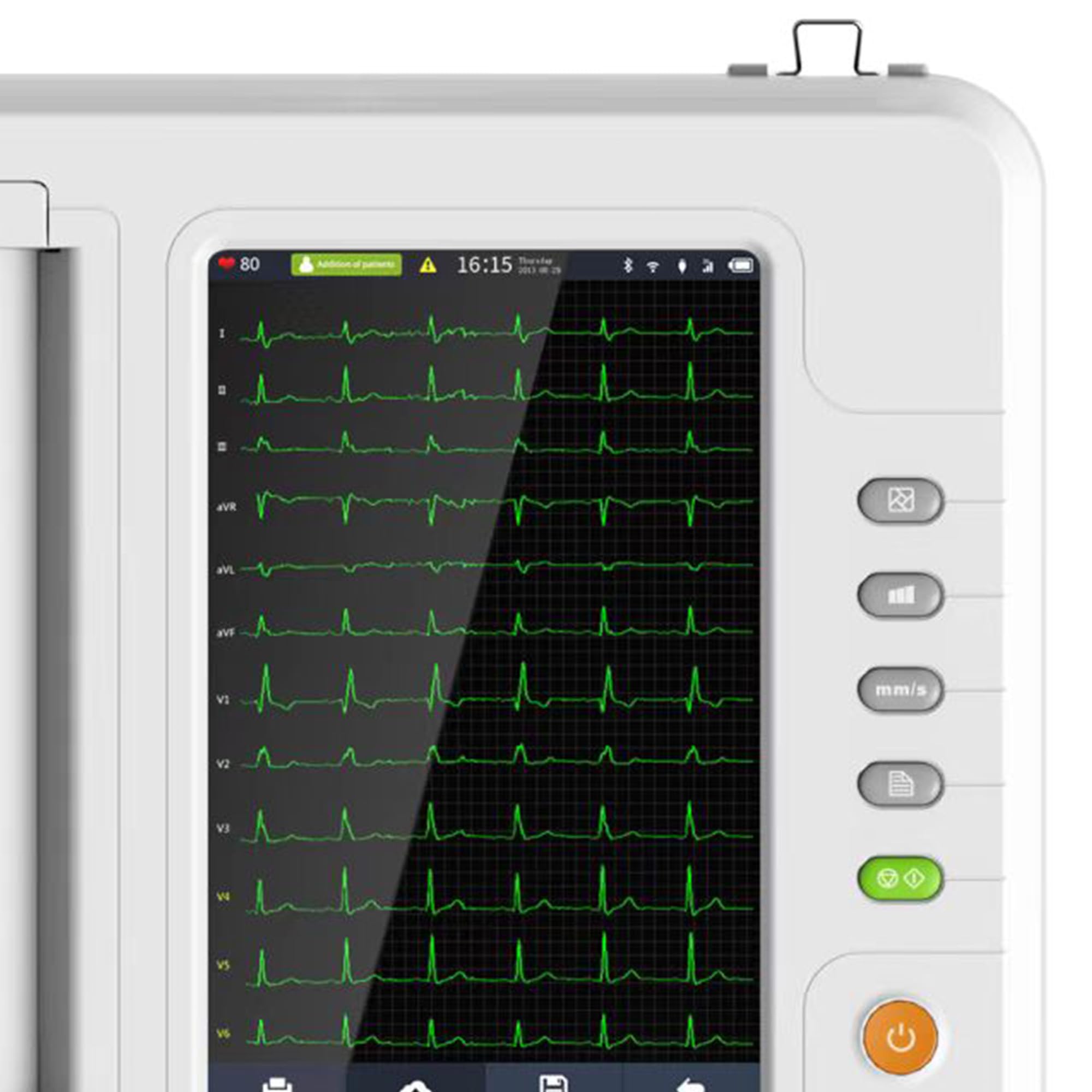 GIMA 33219 1212G 12 Canali ECG Contec con Display, 34 cm x 32 cm x 8.6 cm